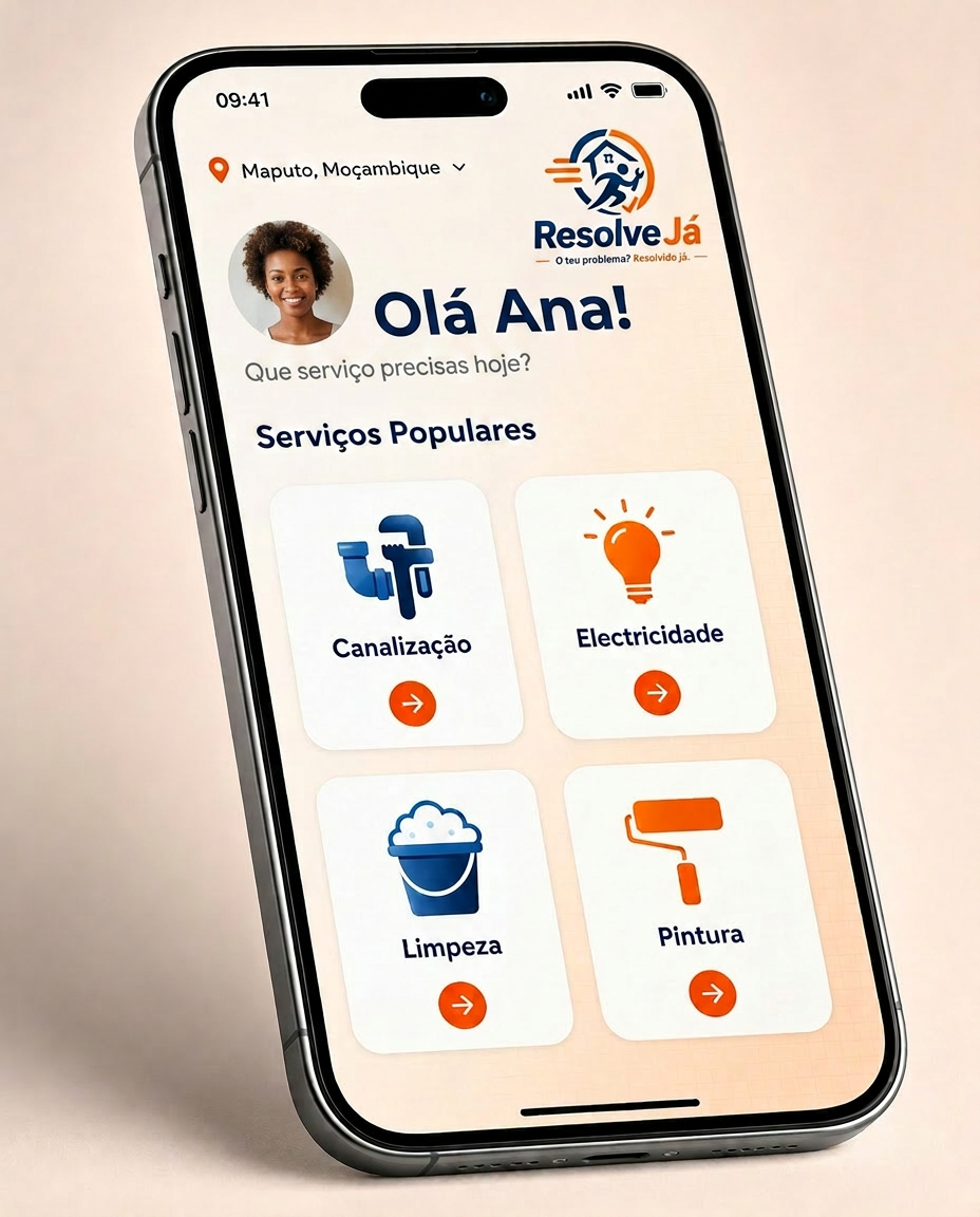App Resolve Já no telemóvel
